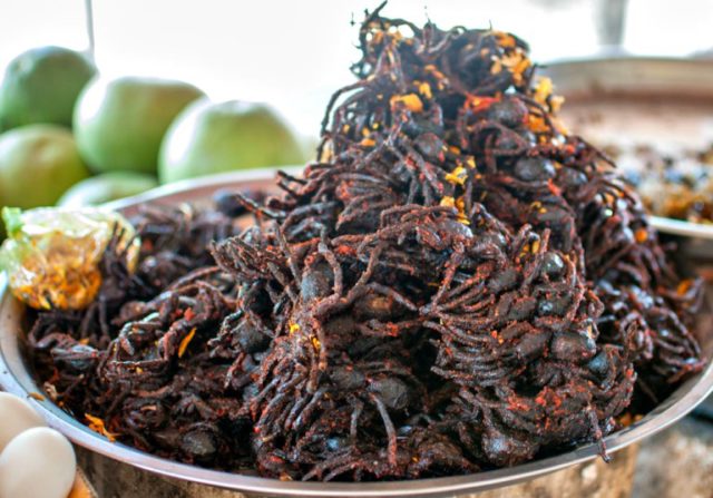 bizarre-Cambodian-food-fried-tarantulas