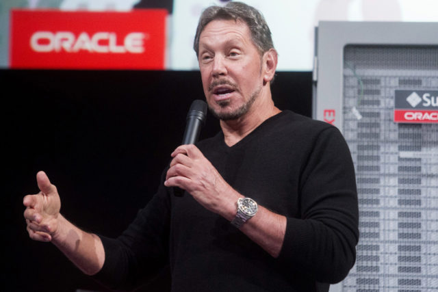 File of Oracle Corp CEO Ellison introducing the Oracle Database In-Memory during a launch event in Redwood Shores